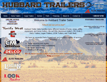 Tablet Screenshot of hubbardtrailers.com